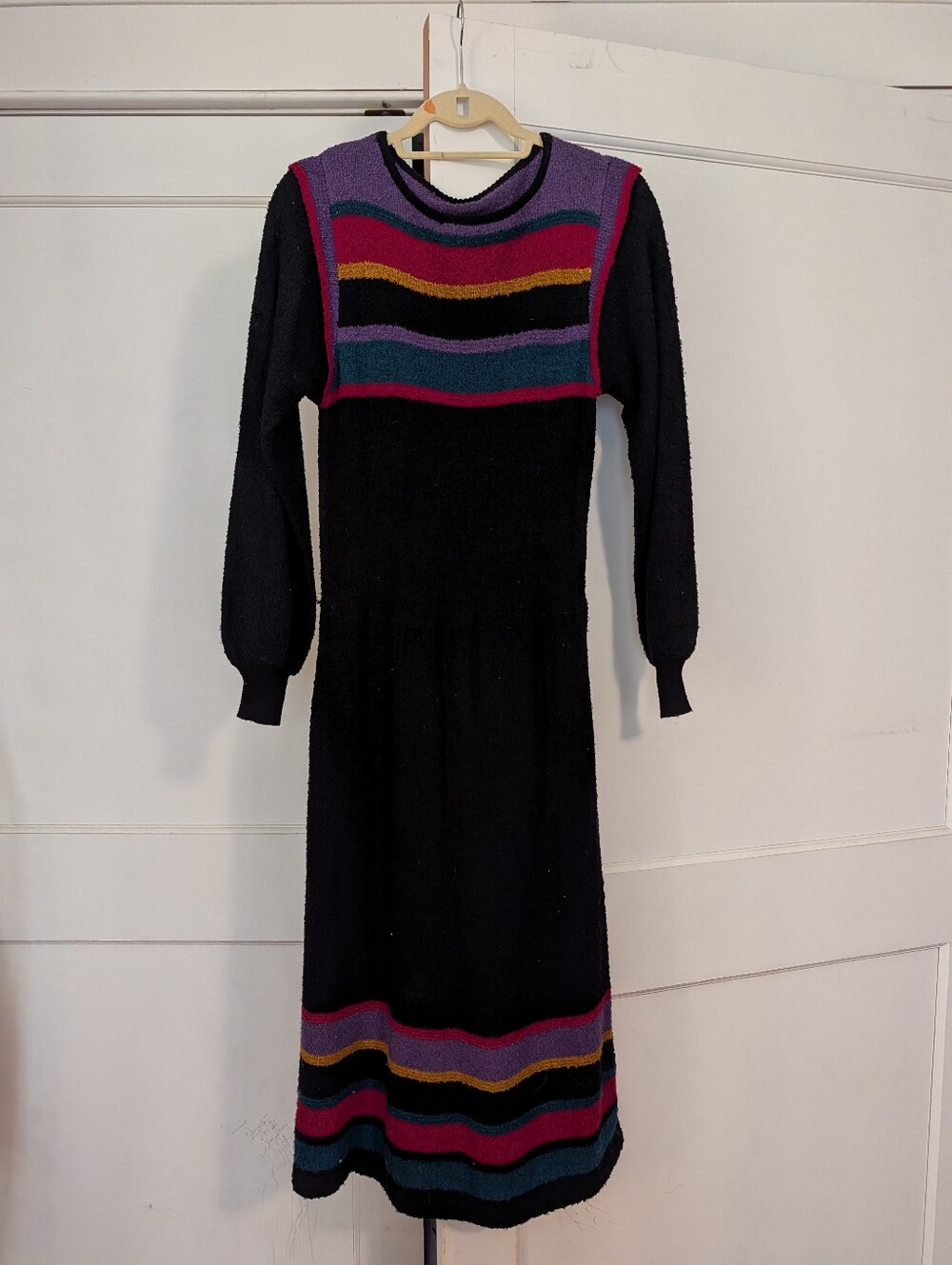 True Vintage Knit Dress Black Size Small